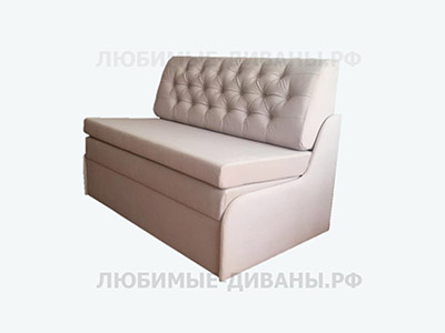 Раскладной диван Танго-4 Д-120 длиной 125 см и глубиной 75 см, размеры спального места 120 на 190 см.